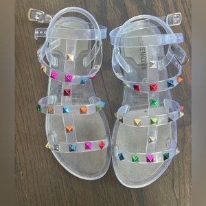 Steve Madden Girls Clear Jelly Sandal - Size 3